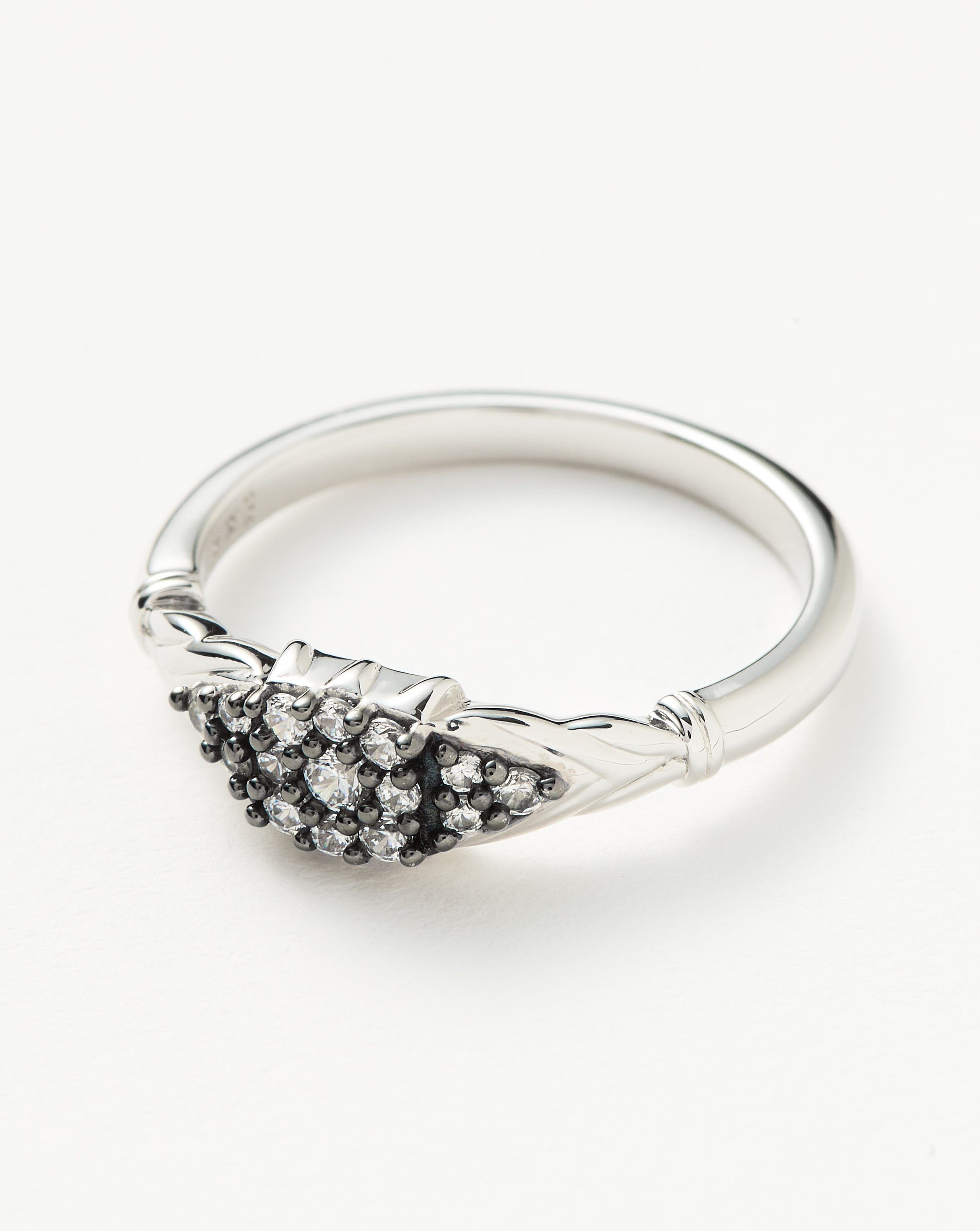 Sterling silver store pave ring