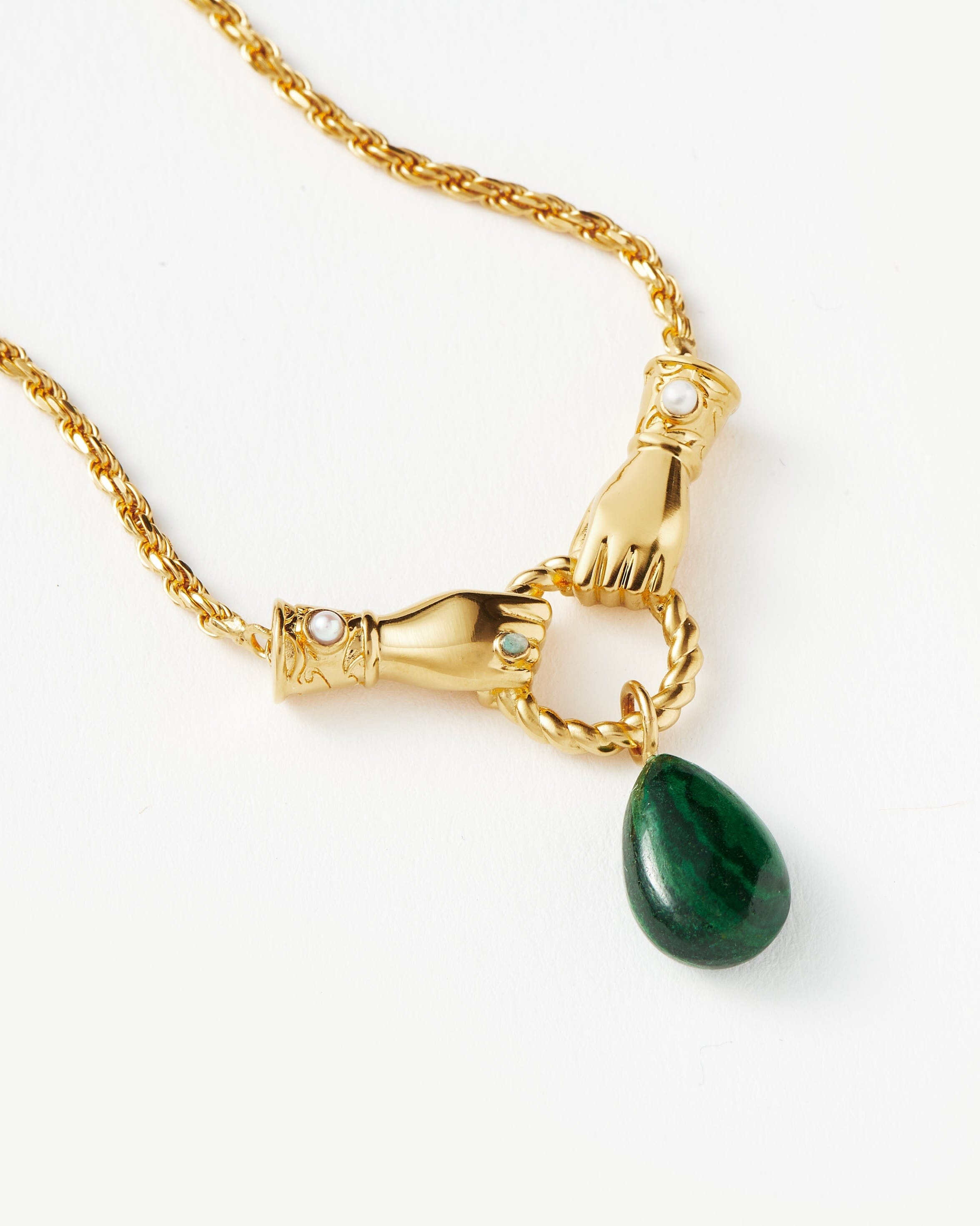 Missoma green online necklace