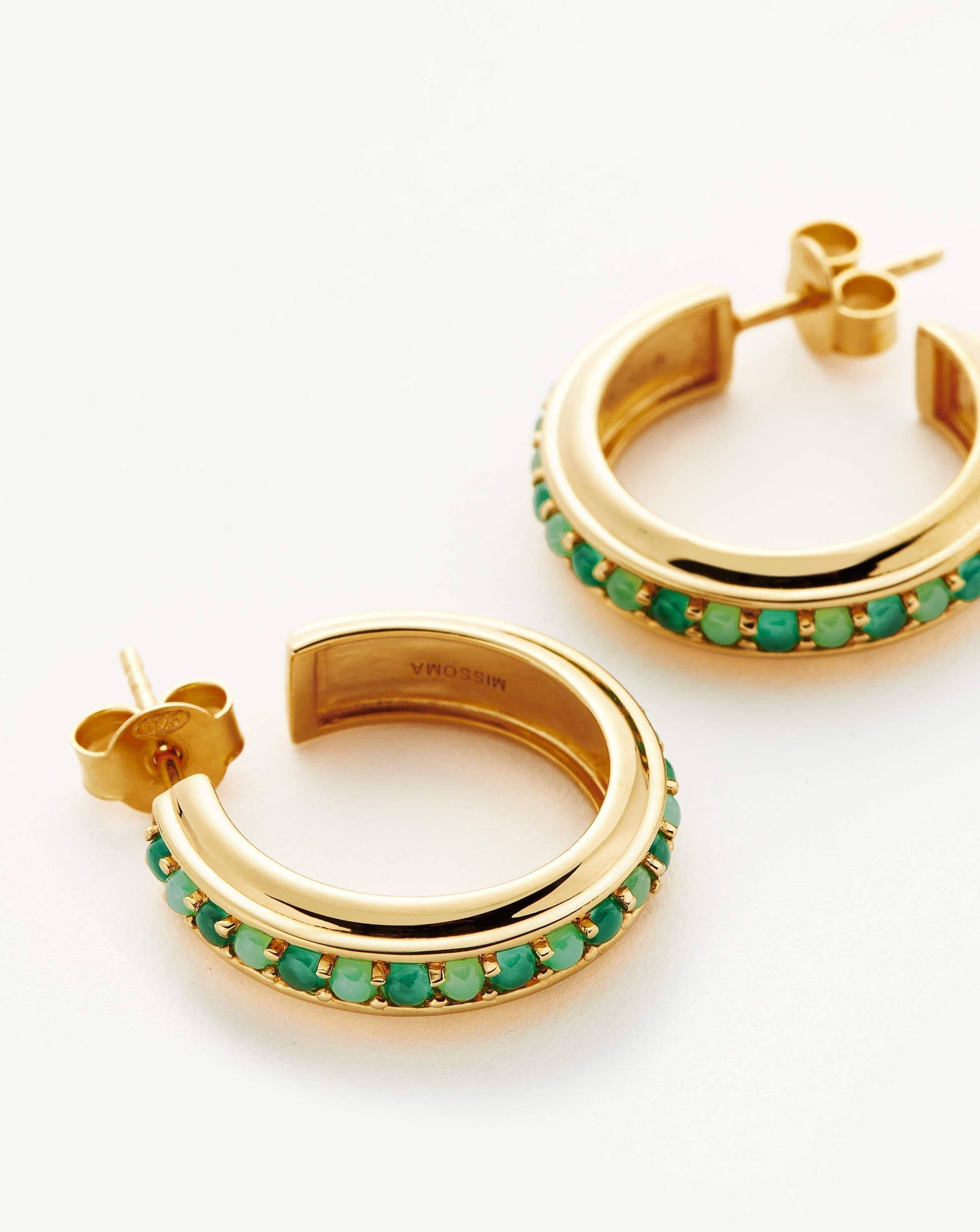 Missoma green deals earrings