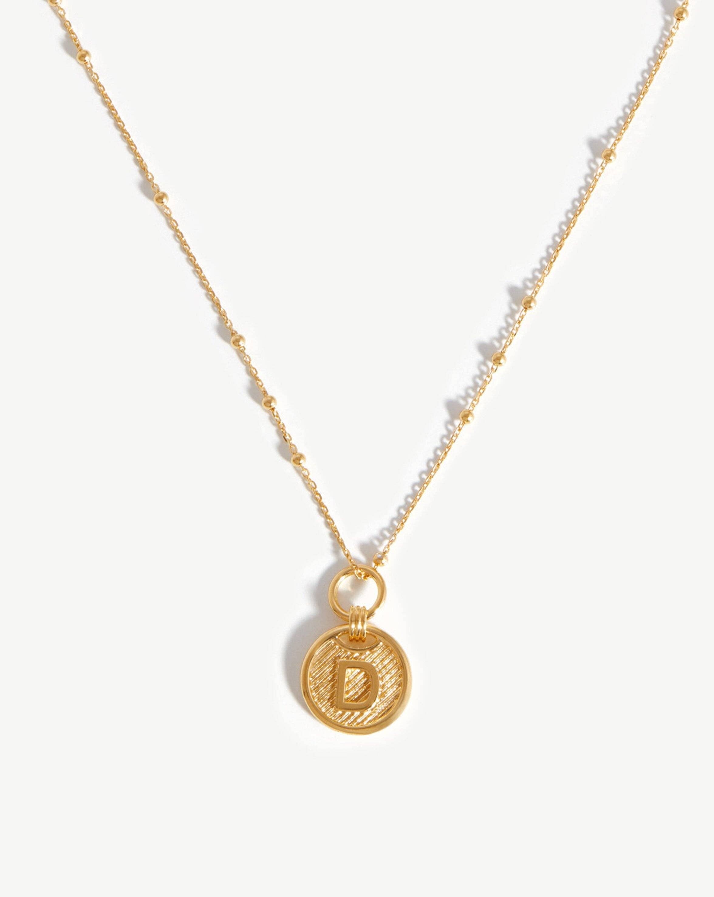 Initial Pendant Necklace - Initial D | 18ct Gold Plated Vermeil Necklaces Missoma 