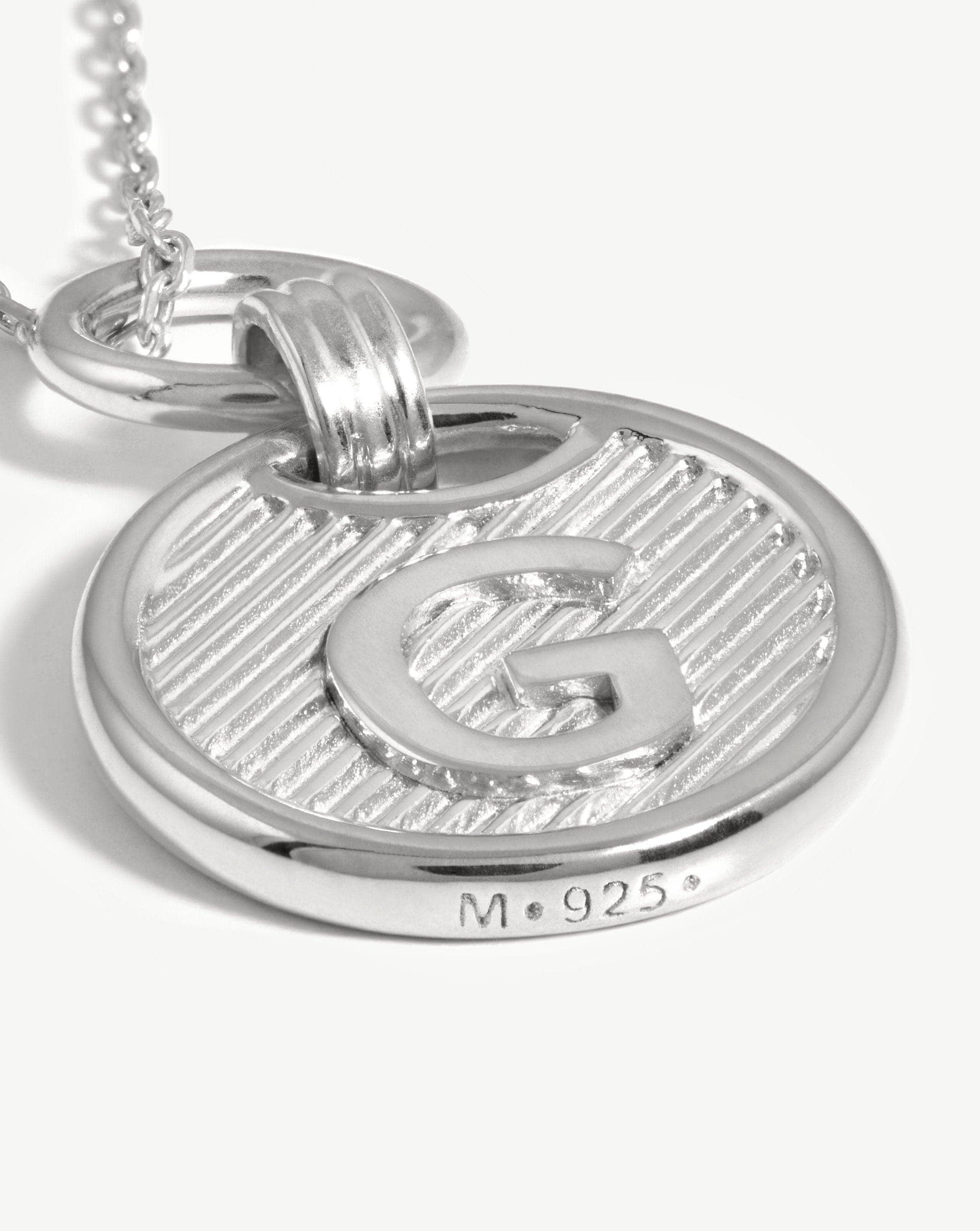 Initial Pendant Necklace - Initial G | Sterling Silver Necklaces Missoma 