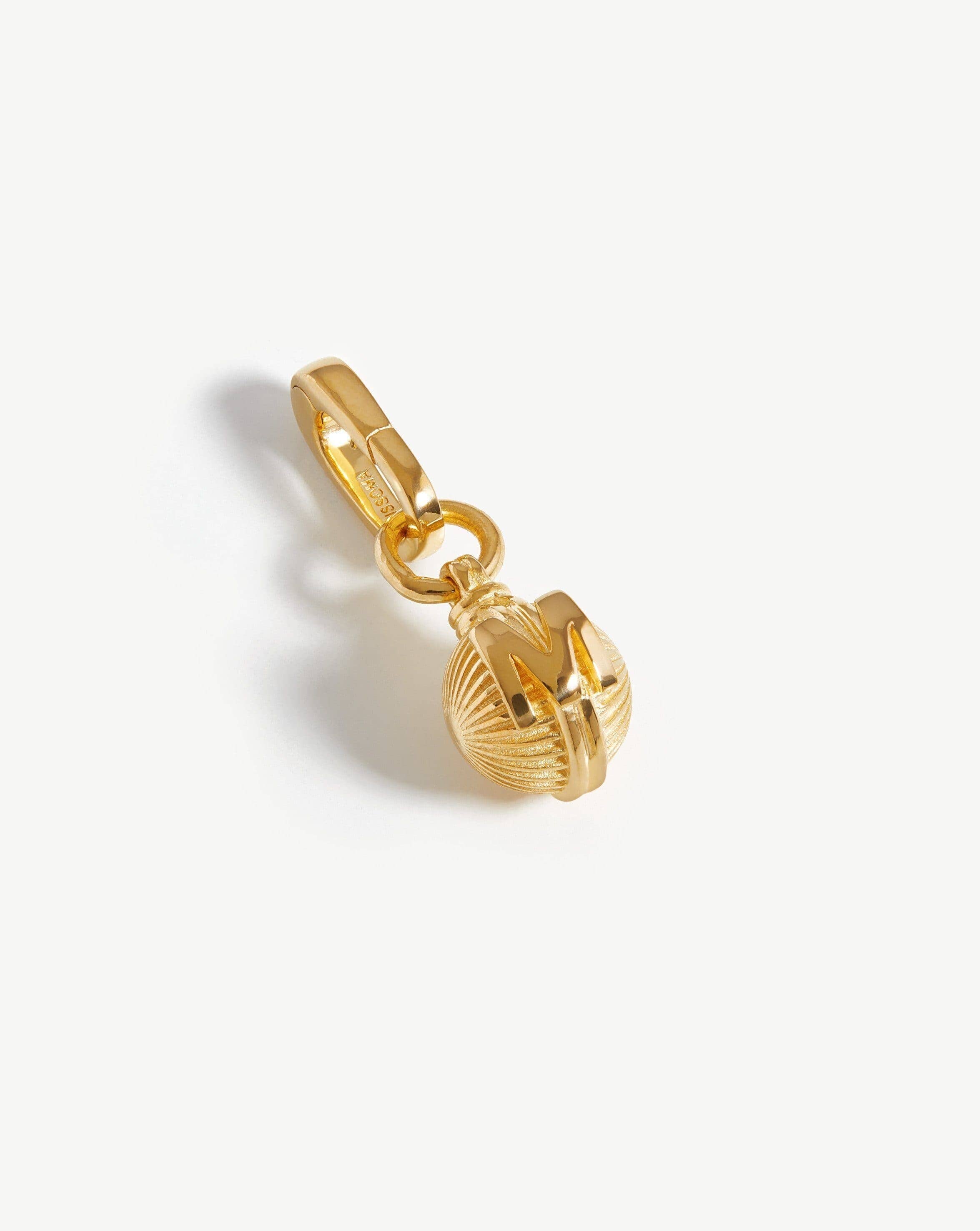 Initial Sphere Clip-On Pendant - Initial M | 18ct Gold Plated Charms & Pendants Missoma 