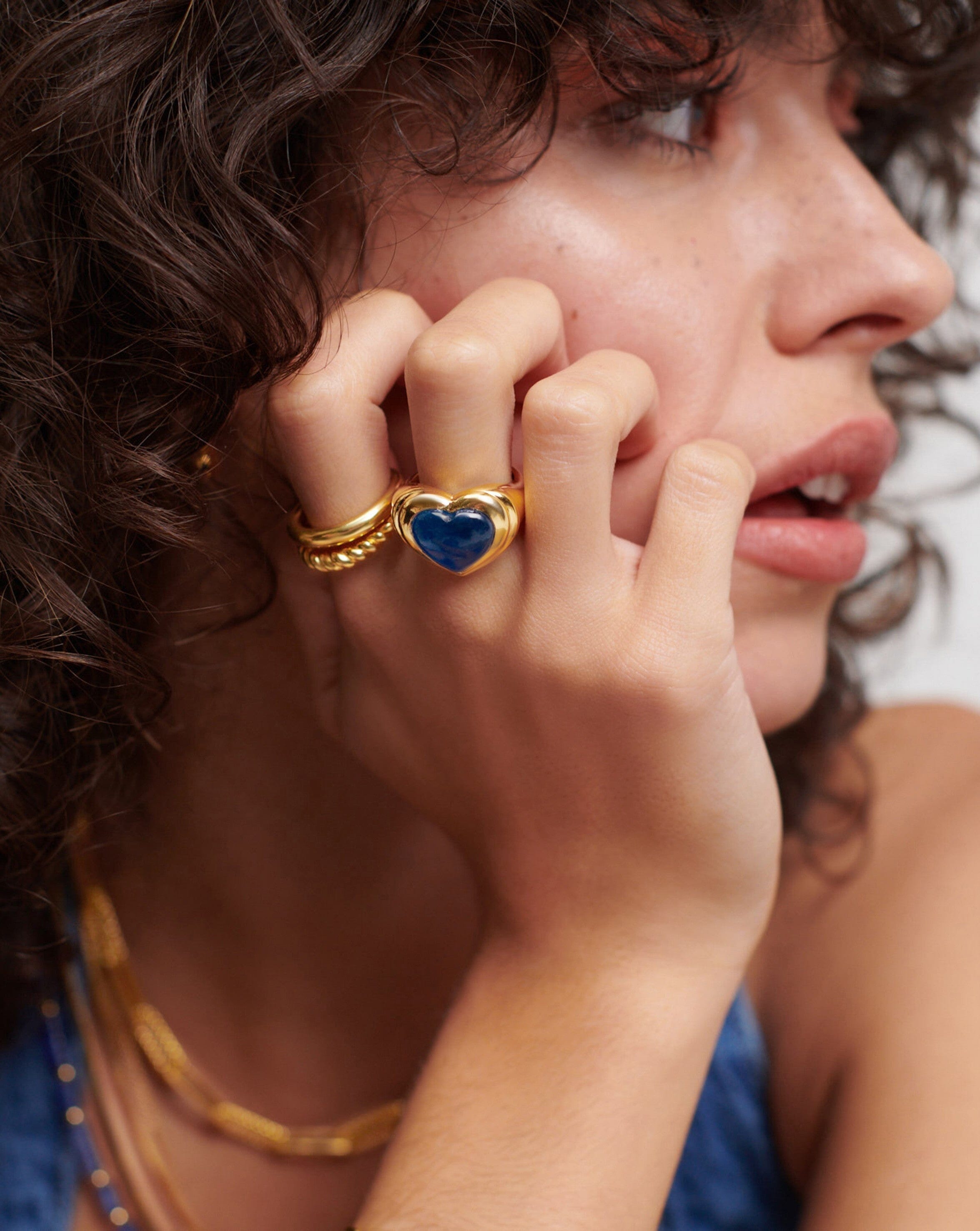 Heart on sale gemstone ring