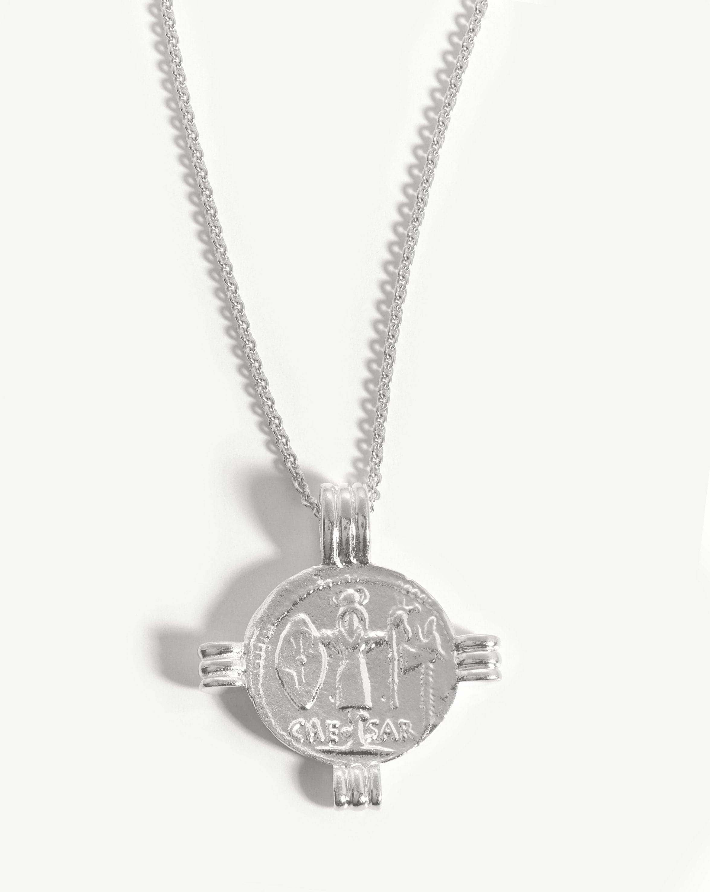 Lucy Williams Caesar Coin Necklace | Silver Plated Necklaces Missoma 