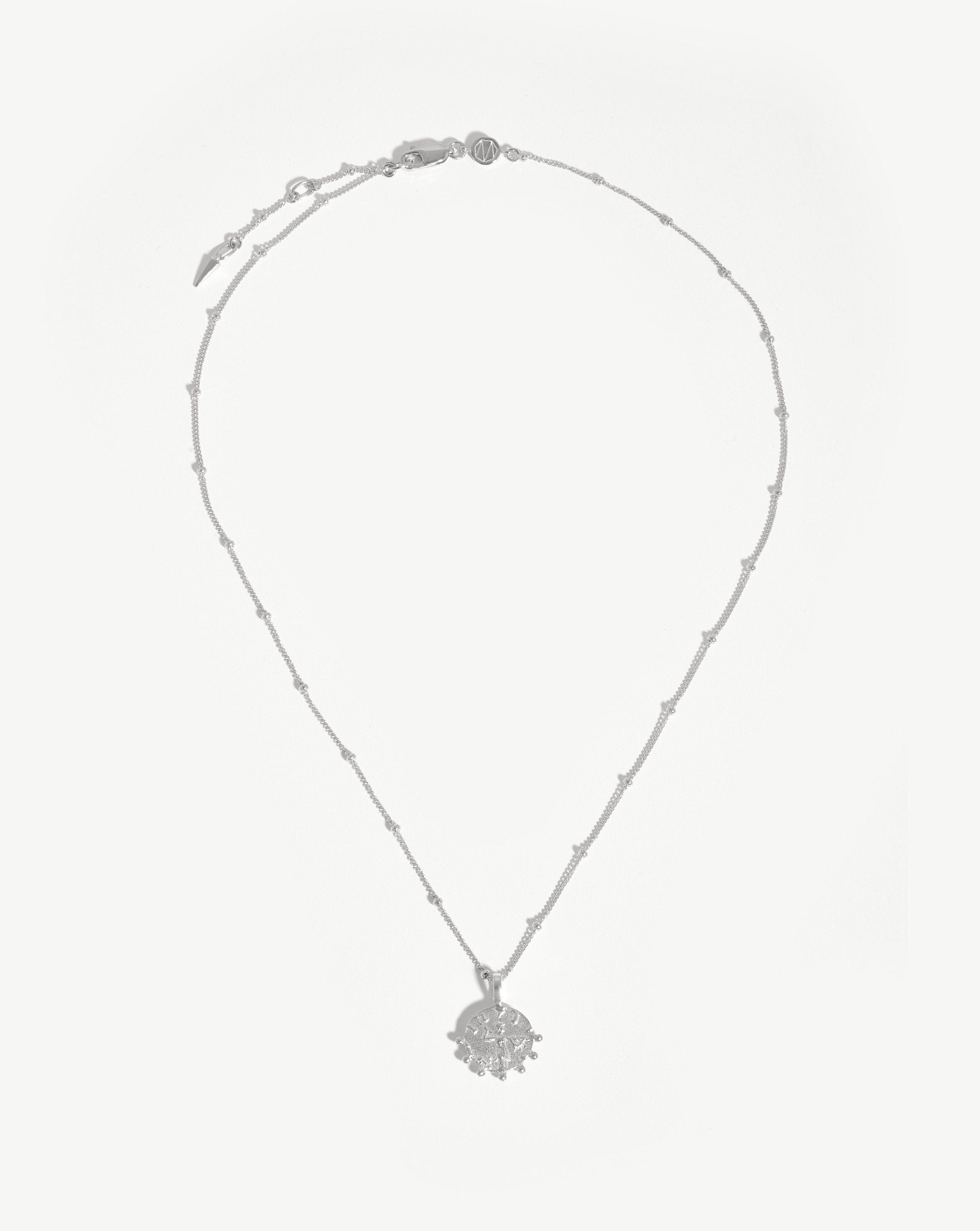 Lucy Williams Mini Beaded Coin Necklace | Sterling Silver Necklaces Missoma 