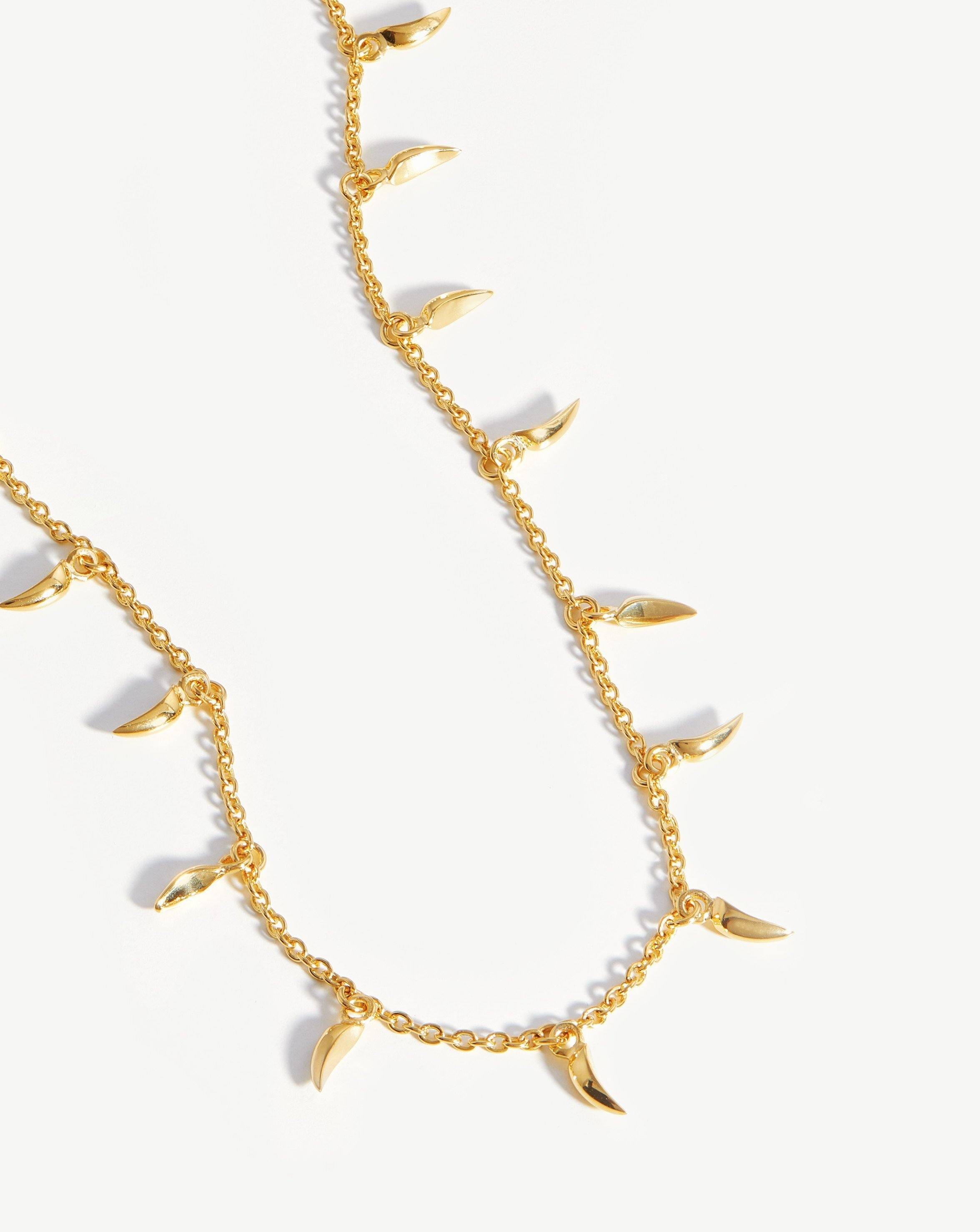 Lucy Williams Mini Fang Necklace | 18ct Gold Vermeil | Missoma