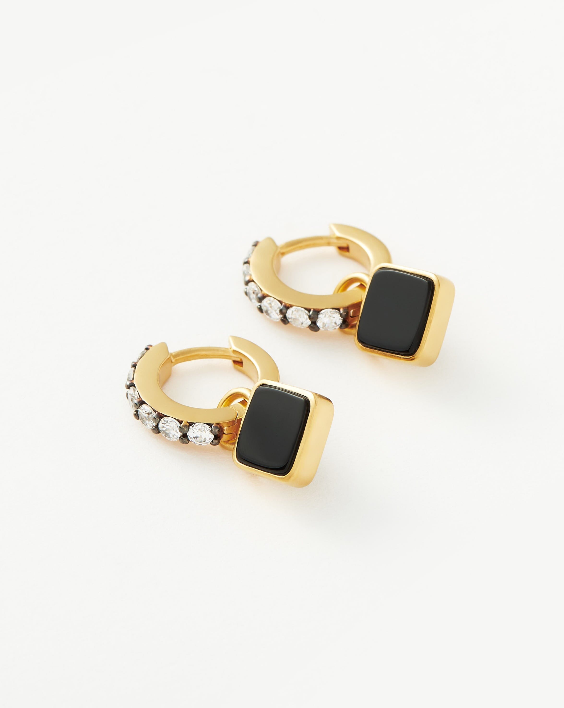 Real black deals onyx earrings