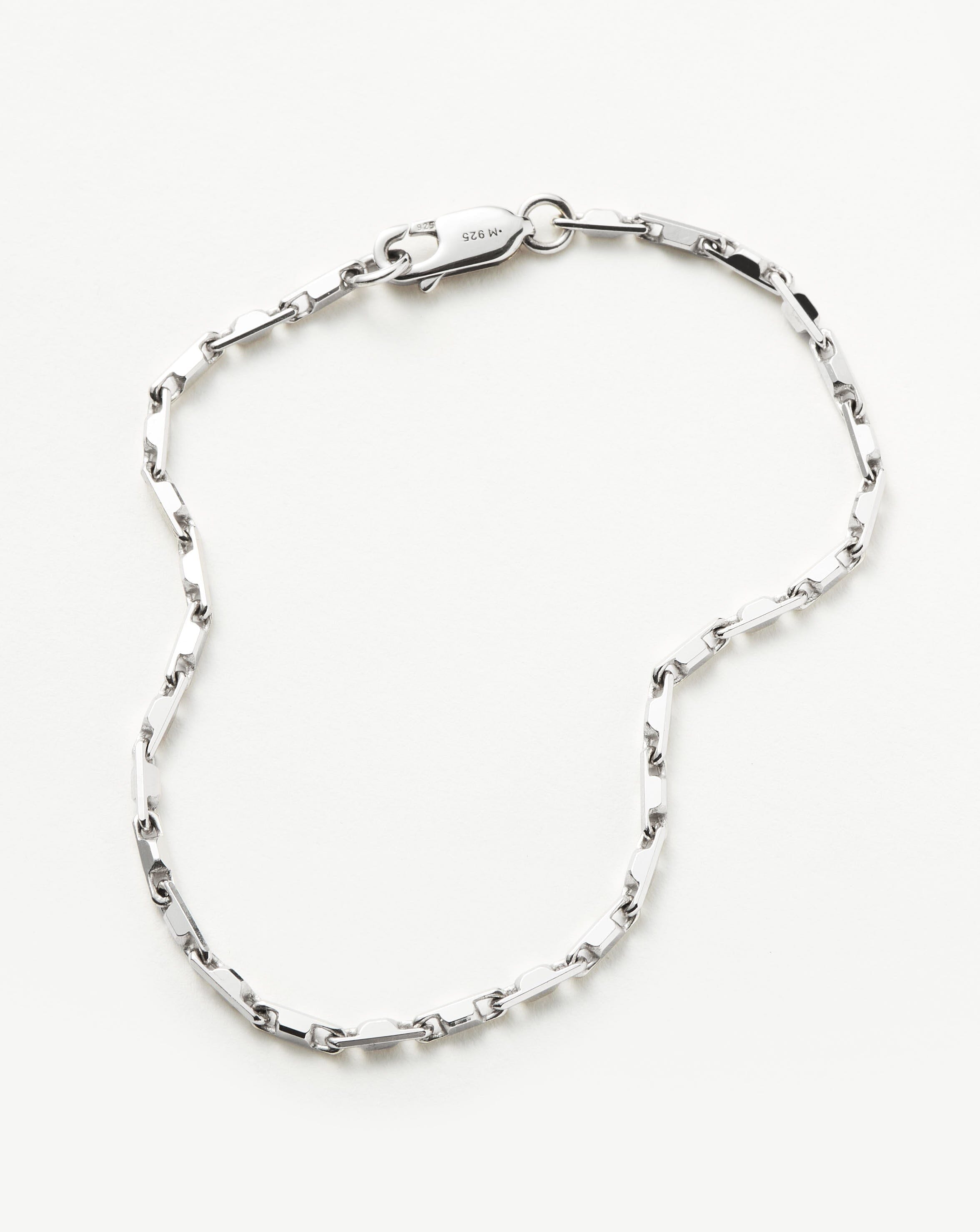 Sterling silver clearance rolo link bracelet