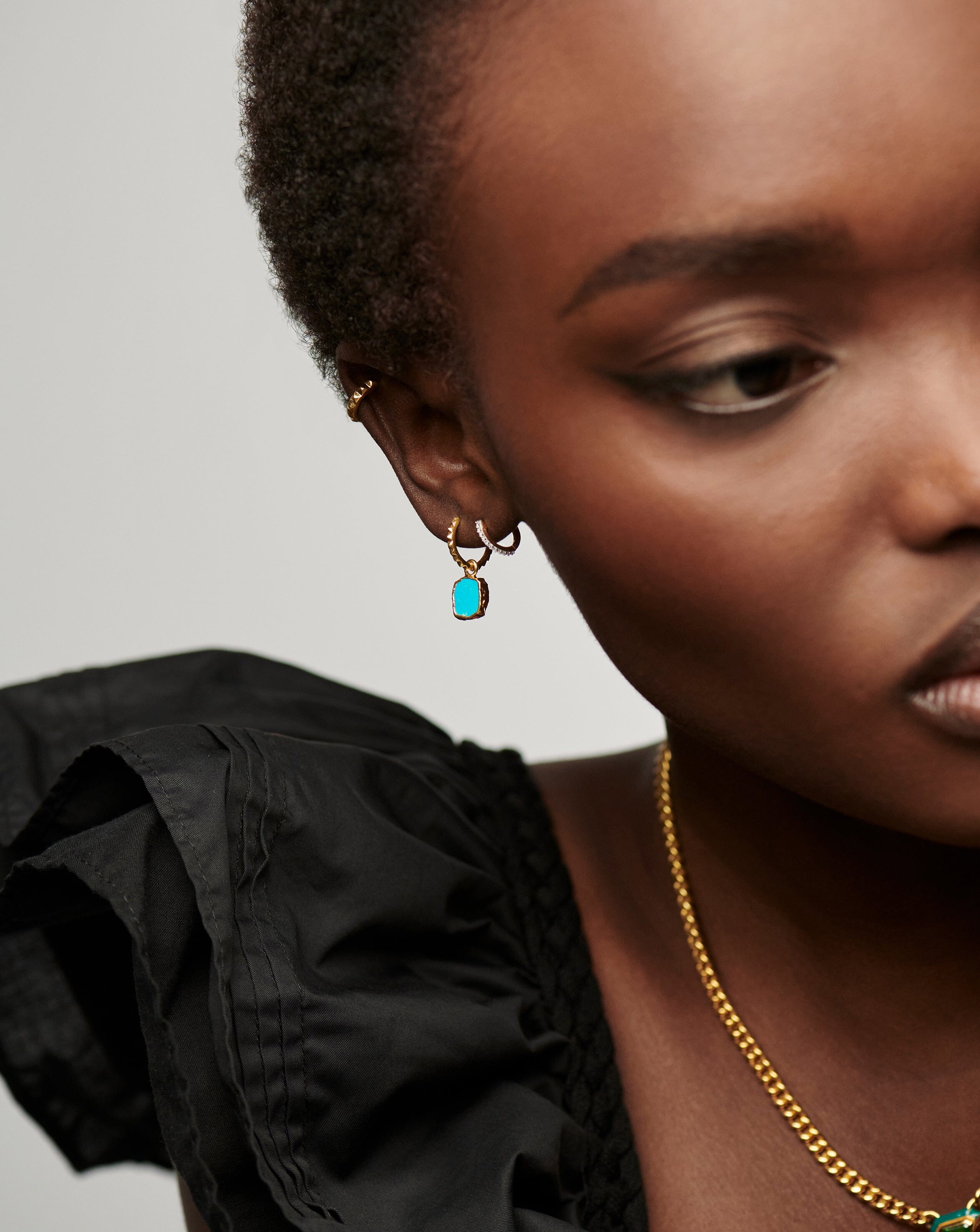 Missoma turquoise store earrings