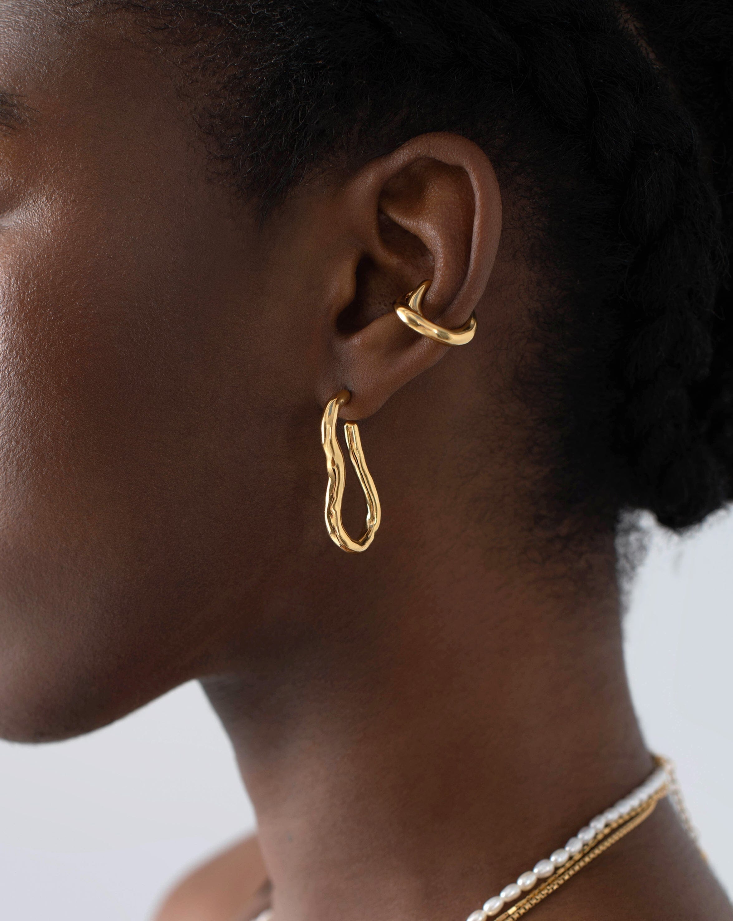 Missoma gold shop ovate hoops