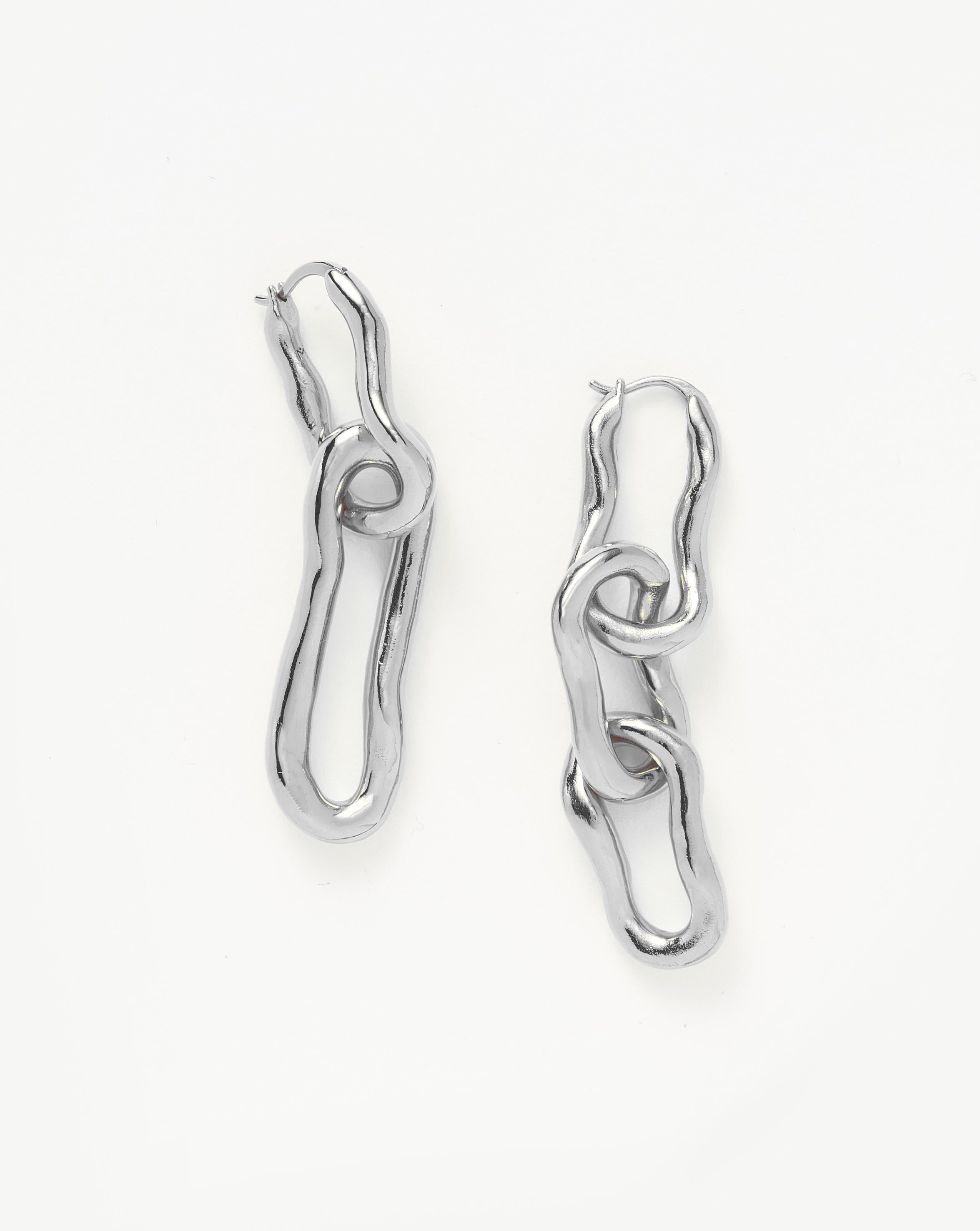 Molten Ovate Mismatch Hoop Earrings Earrings Missoma 