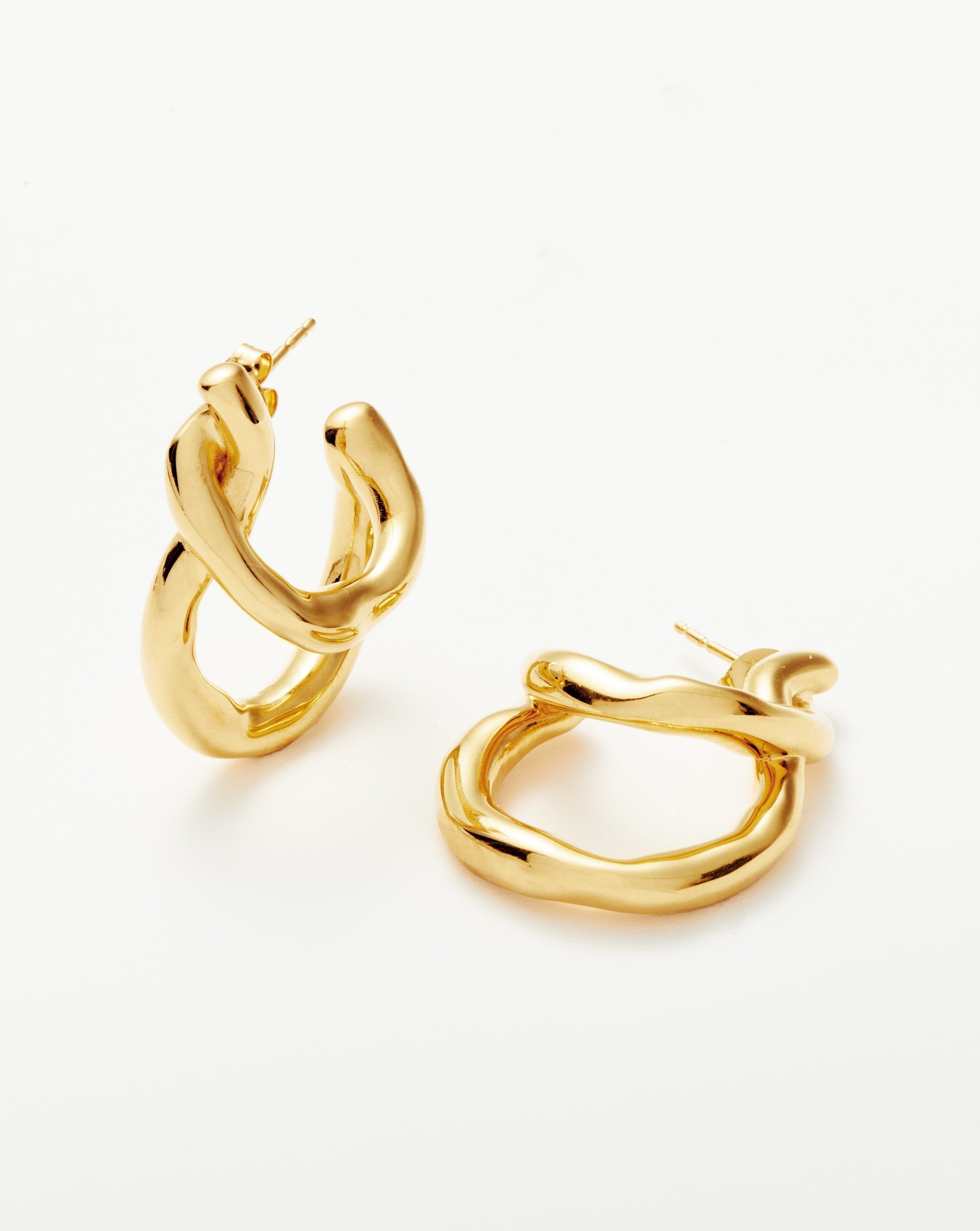 Molten Twisted Double Hoop Earrings | Missoma