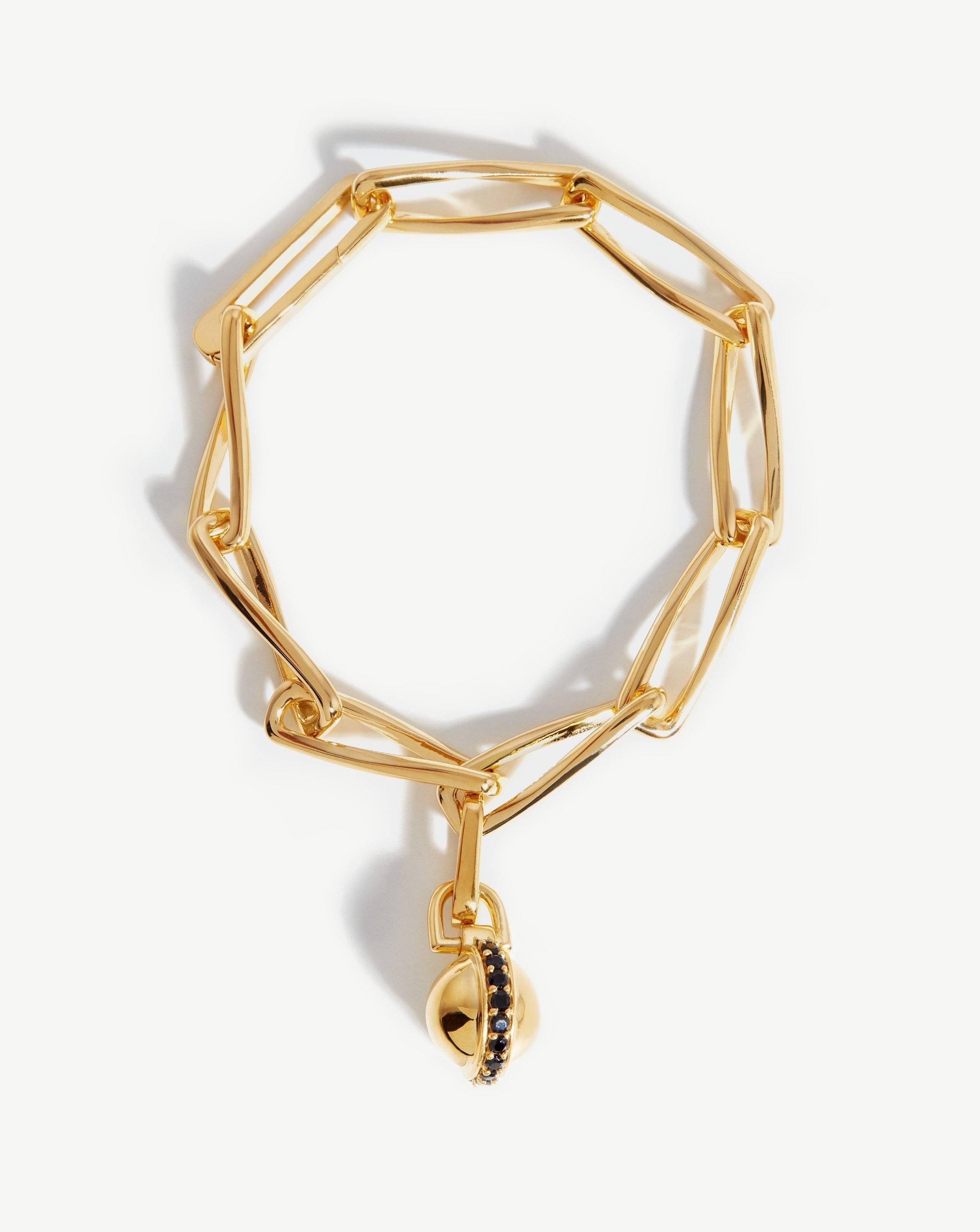 Pave Sphere Twisted Link Chain Bracelet | Missoma