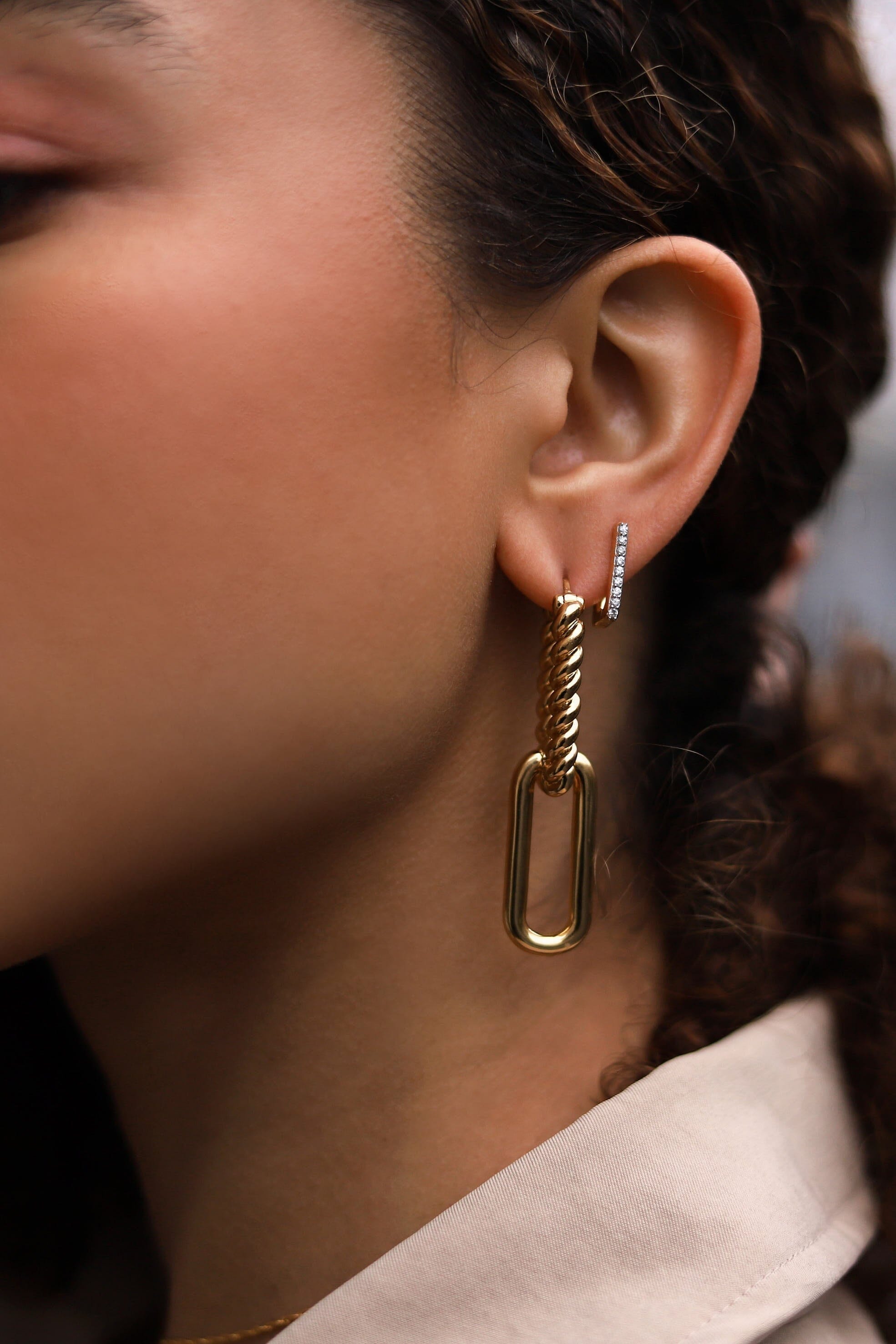 Missoma gold shop ovate hoops