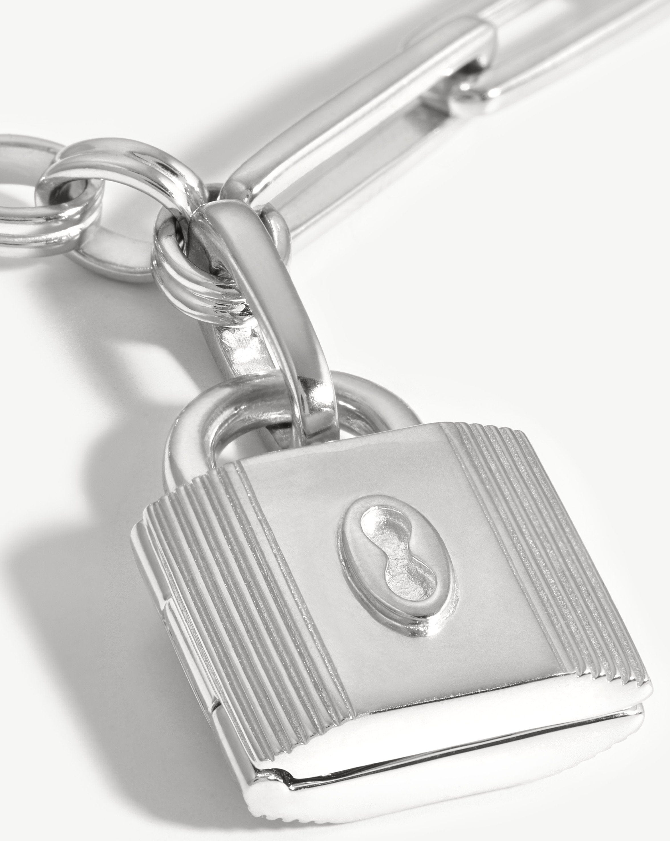 Louis Vuitton Padlock With Chain Bracelet