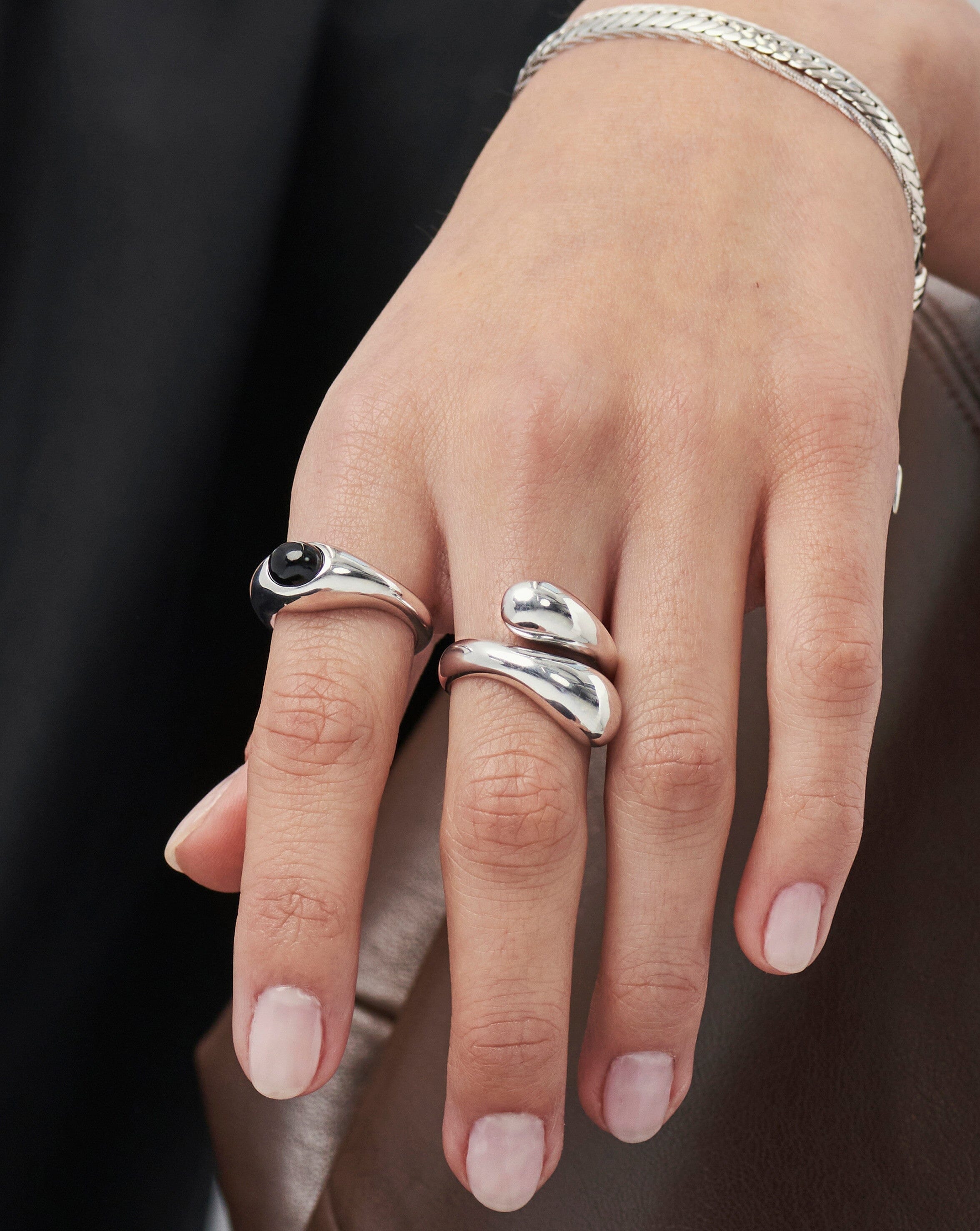 Sterling on sale stack rings