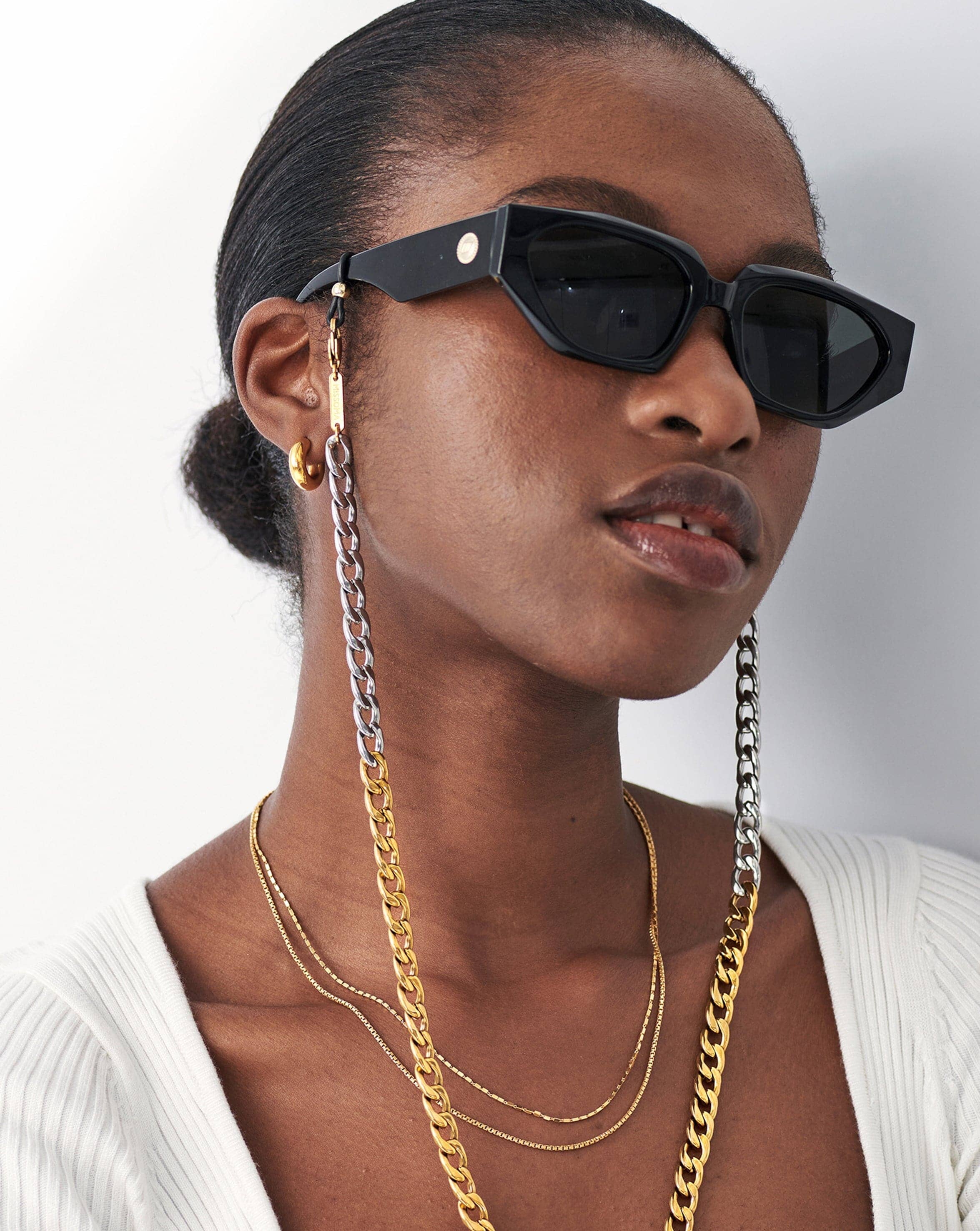 Gold and store silver sunglasses