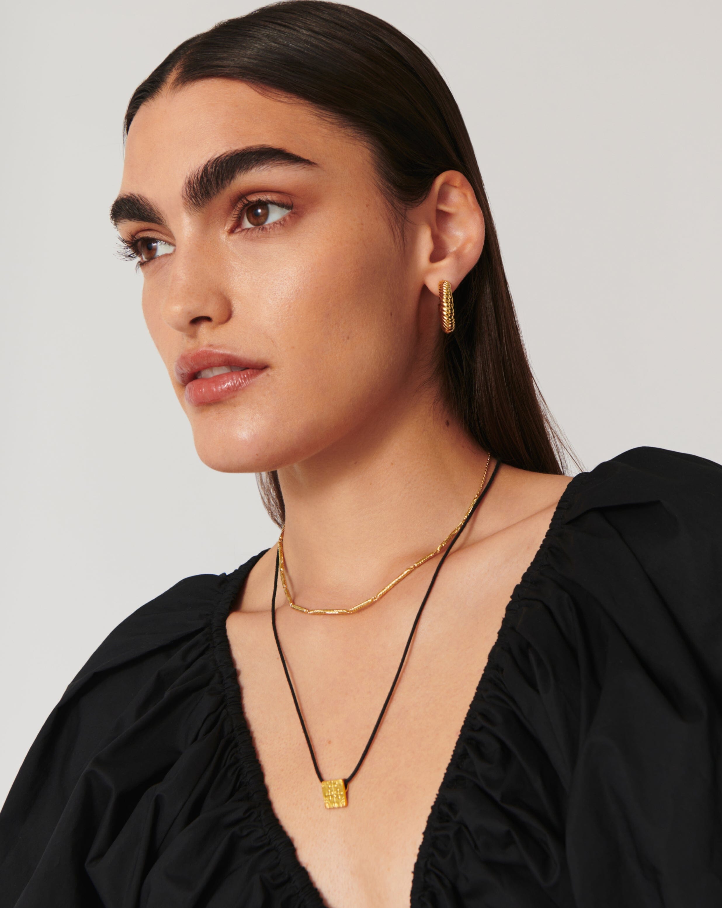 Wavy Ridge Chain Choker Necklaces Missoma 